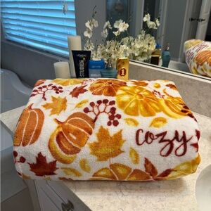 Cozy Autumn Themed Blanket